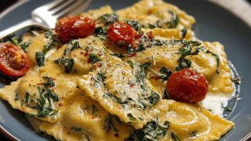 Dreamy Creamy Tuscan Ravioli