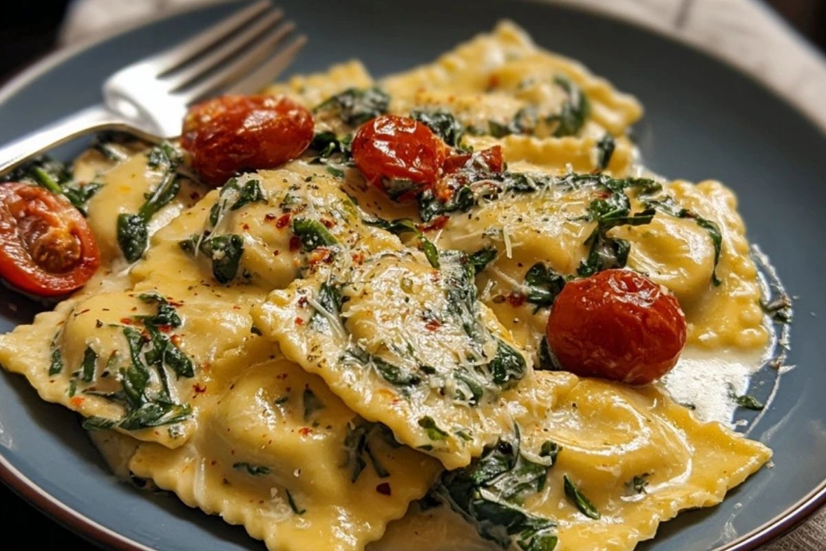 Dreamy Creamy Tuscan Ravioli