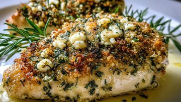 Easy Herb-Crusted Boursin Chicken