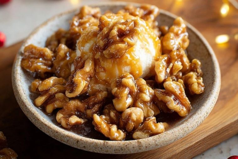Festive Toffee Candied Walnuts
