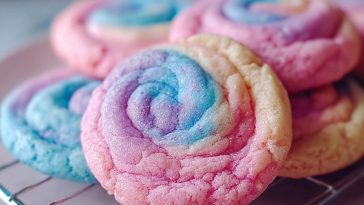 Fluffy Cotton Candy Cookies