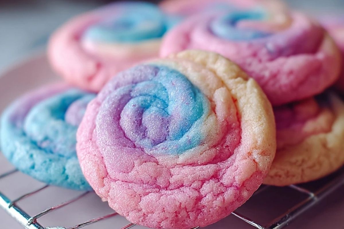 Fluffy Cotton Candy Cookies