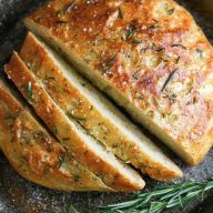 No Knead Rosemary Garlic Bread