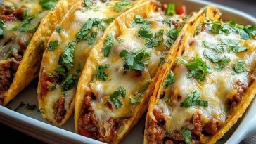 Oven Baked Cheesy Tacos