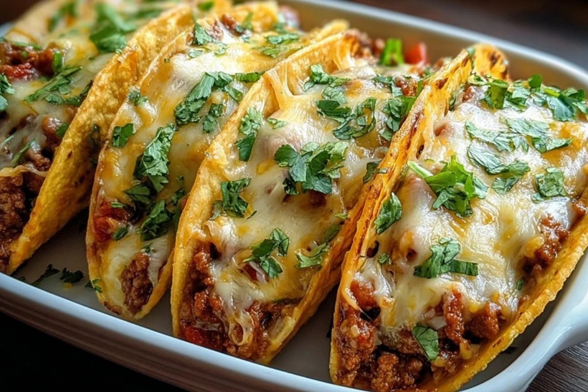 Oven Baked Cheesy Tacos