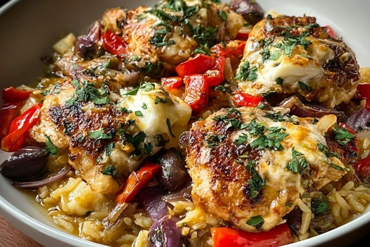 Quick Mediterranean Chicken Casserole