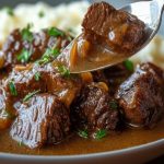 Slow Cooker Beef Tips and Gravy