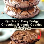 Quick and Easy Fudgy Chocolate Brownie Cookies