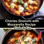 Chorizo Gnocchi with Mozzarella