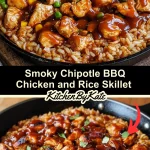 Smoky Chipotle BBQ Chicken and Rice Skillet