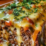 Effortless Philly Cheesesteak Meatloaf