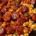 One-Skillet Spicy Honey BBQ Sausage & Pasta One-Skillet Spicy Honey BBQ Sausage & Pasta