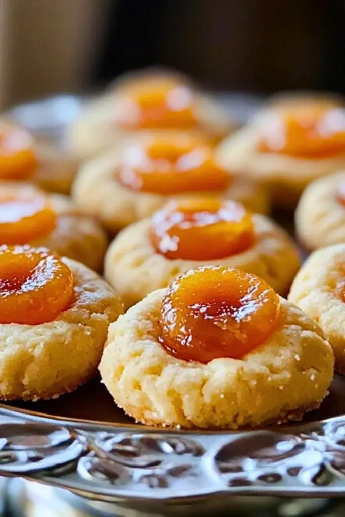 Simple Apricot Cream Cheese Thumbprint Cookies Simple Apricot Cream Cheese Thumbprint Cookies