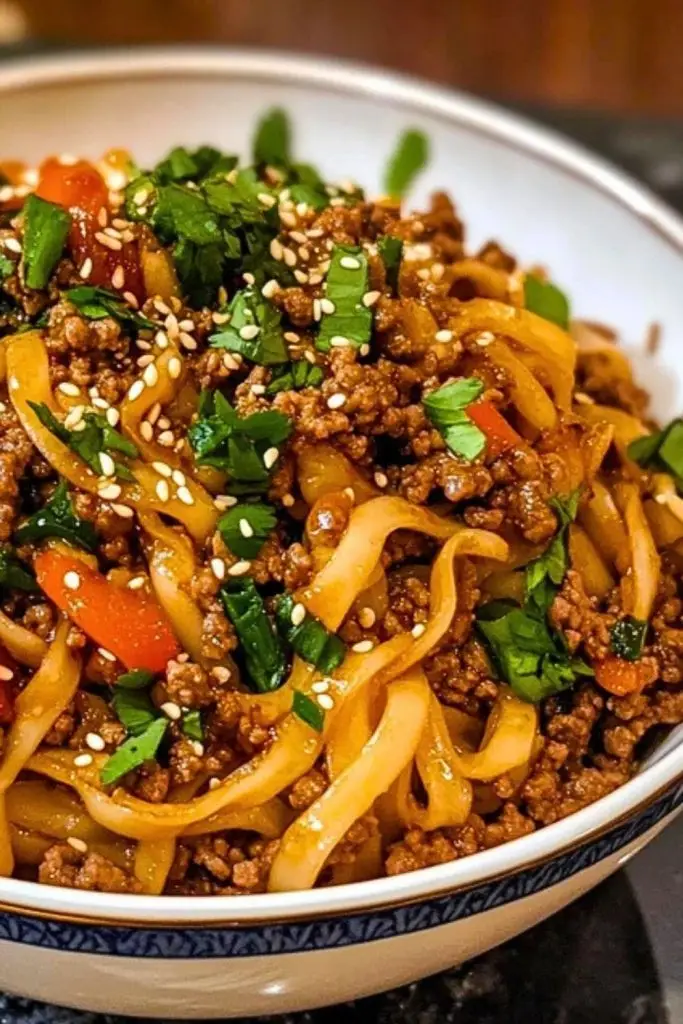 Simple Asian Ground Beef Noodles Recipe Ready in Minutes