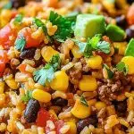 Simple Mexican Beef and Rice Skillet