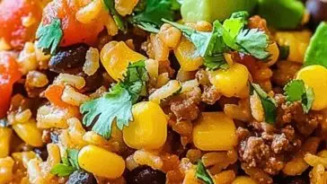 Simple Mexican Beef and Rice Skillet