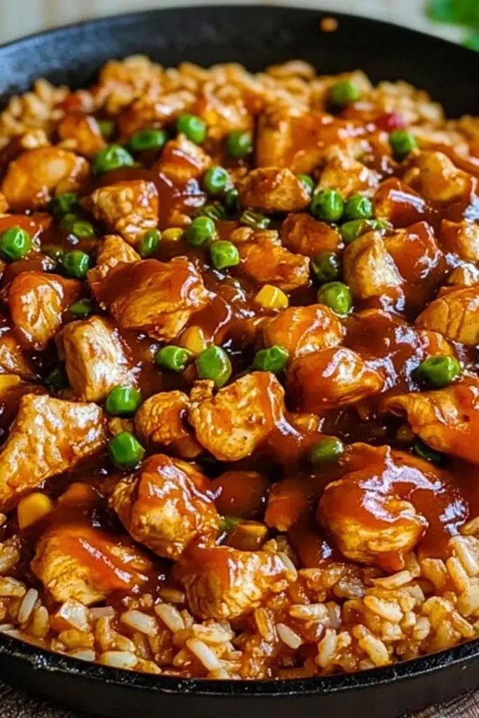 Smoky Chipotle BBQ Chicken and Rice Skillet Smoky Chipotle BBQ Chicken and Rice Skillet