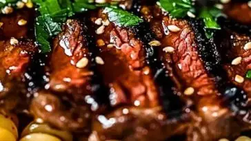Sticky Honey Garlic Steak & Rotini Recipe