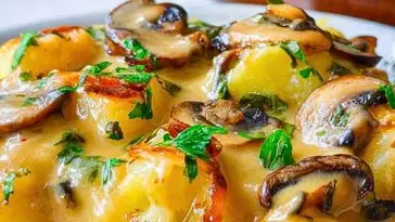 Potatoes with Mushroom Gravy