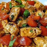Easy Bruschetta Chicken Pasta