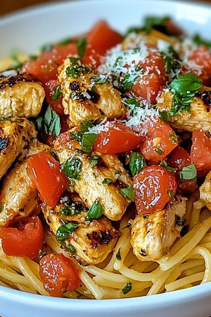Easy Bruschetta Chicken Pasta Easy Bruschetta Chicken Pasta