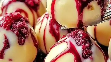 Irresistible White Chocolate Raspberry Cheesecake Balls