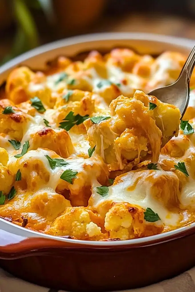 Buffalo Chicken Cauliflower Bake Buffalo Chicken Cauliflower Bake