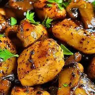 Black Pepper Chicken with Mushrooms