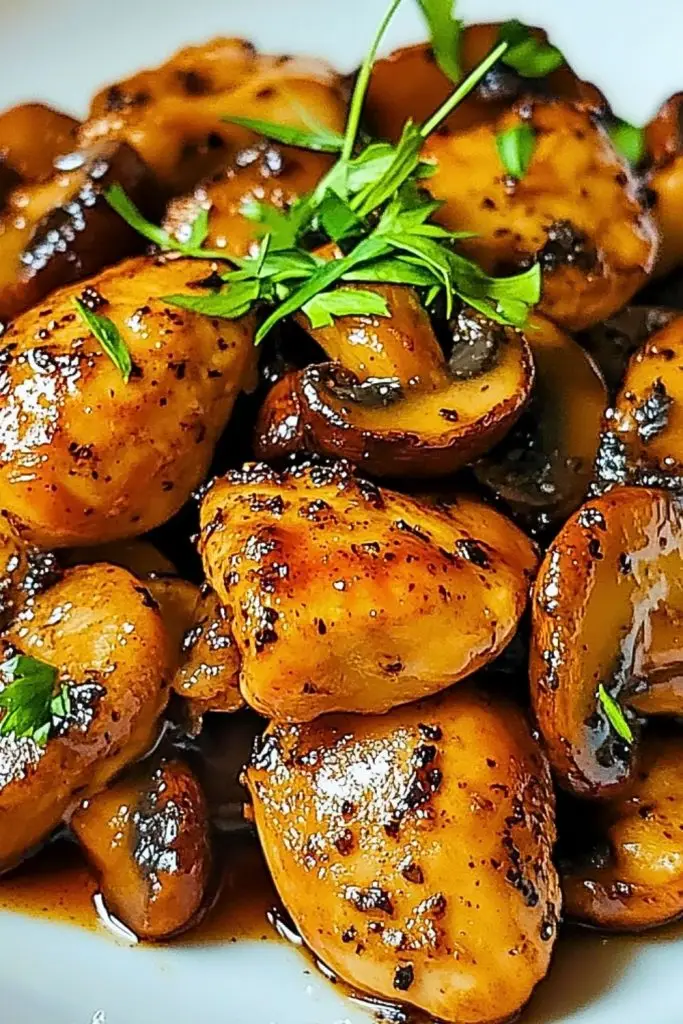 Black Pepper Chicken with Mushrooms Black Pepper Chicken with Mushrooms