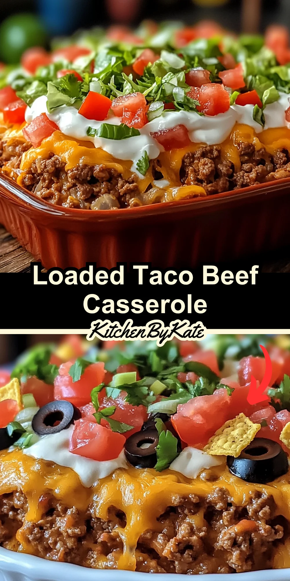 Loaded Taco Beef Casserole Loaded Taco Beef Casserole