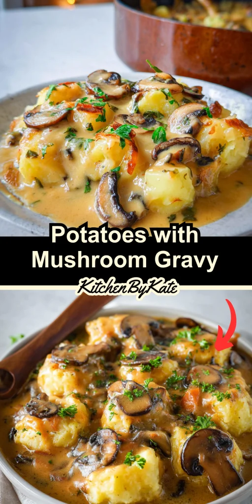 Potatoes with Mushroom Gravy