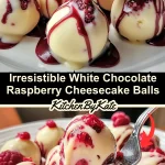 Irresistible White Chocolate Raspberry Cheesecake Balls