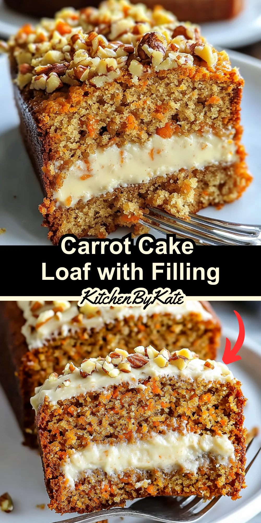 Carrot Cake Loaf with Filling Carrot Cake Loaf with Filling
