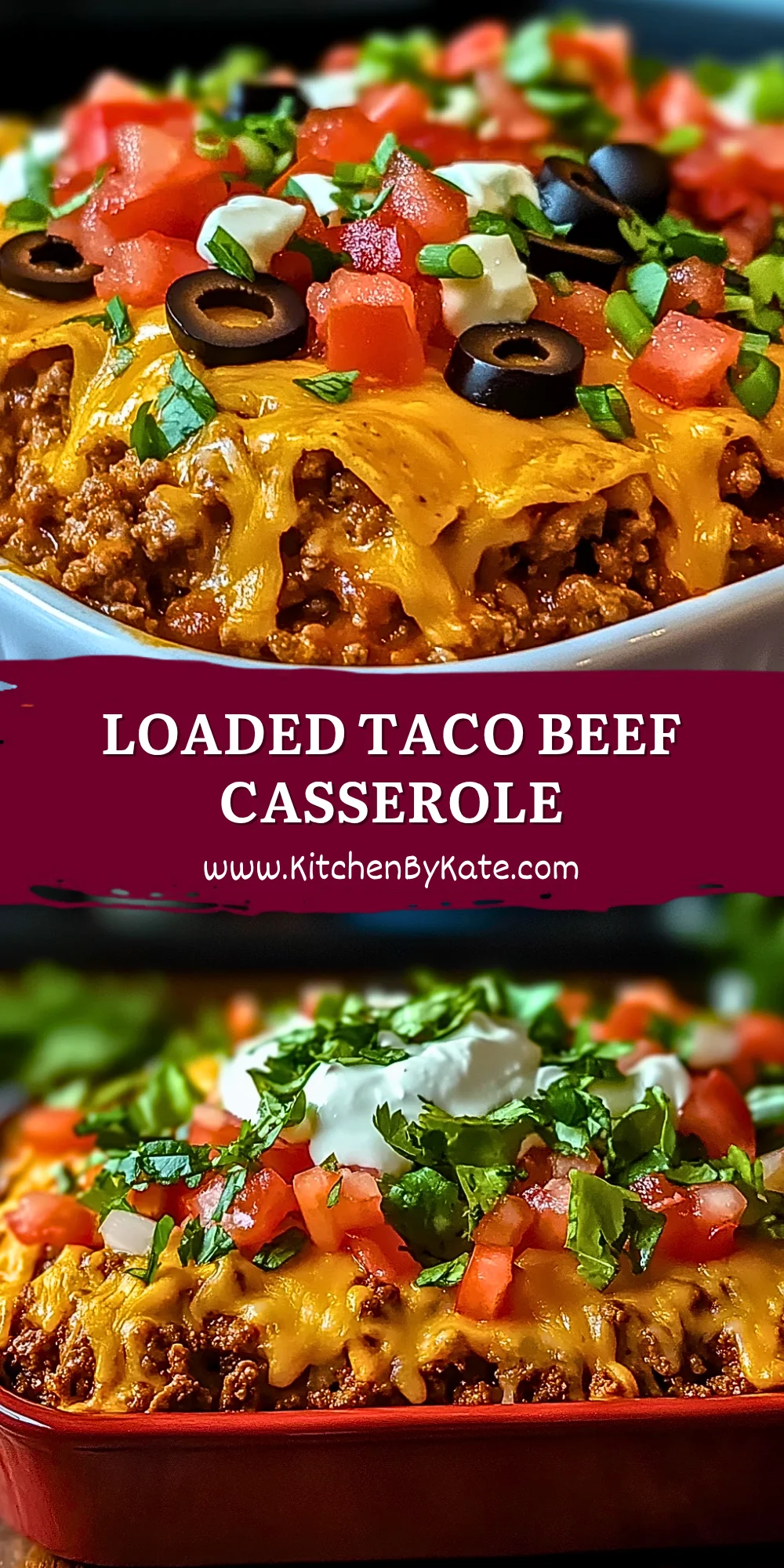 Loaded Taco Beef Casserole Loaded Taco Beef Casserole