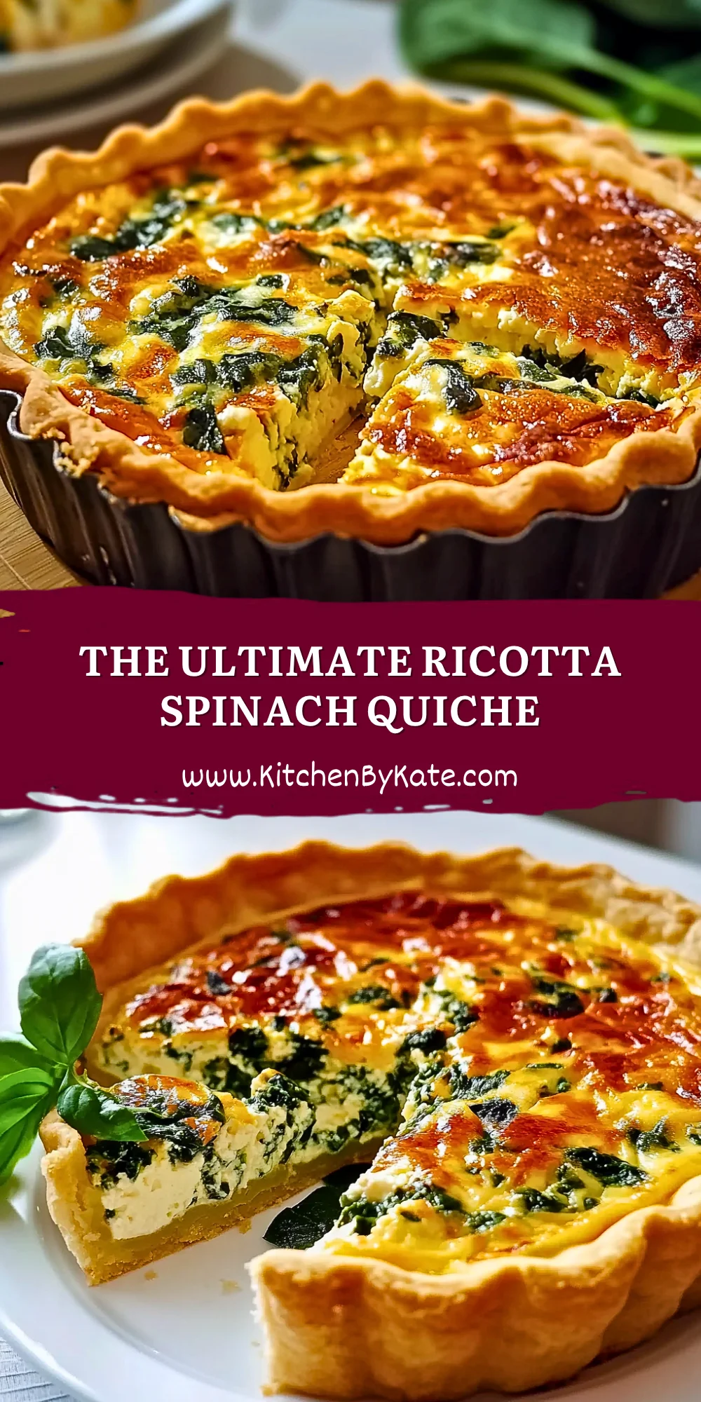The Ultimate Ricotta Spinach Quiche The Ultimate Ricotta Spinach Quiche
