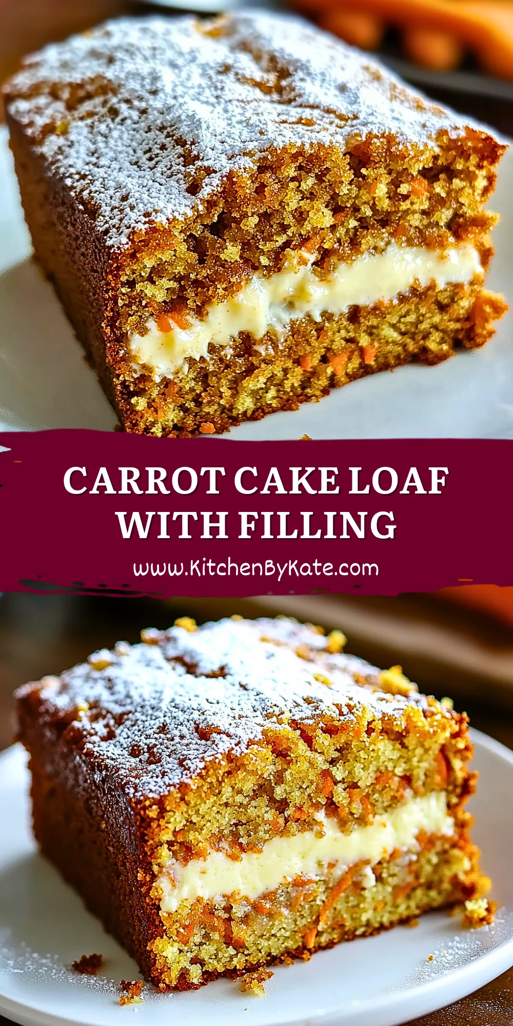 Carrot Cake Loaf with Filling Carrot Cake Loaf with Filling
